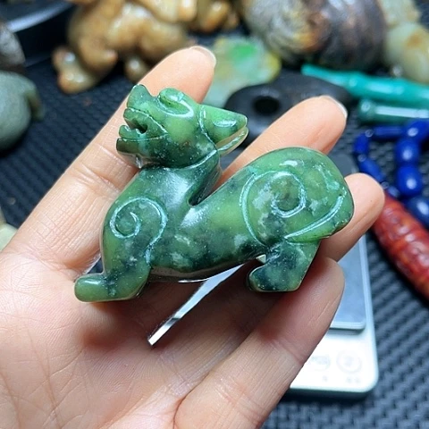 白玉菩提吊坠摆件