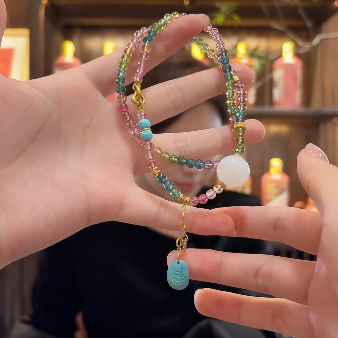 碧玺颈饰未镶嵌朵****妹颈饰