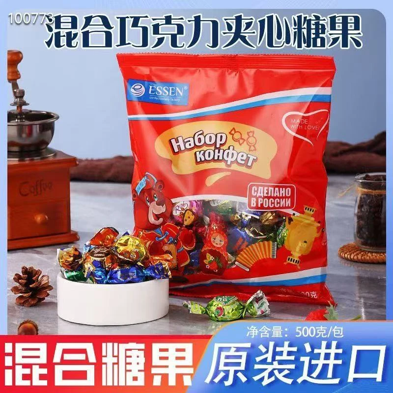 俄罗斯原装进口贵族牌巧克力夹心混装糖果