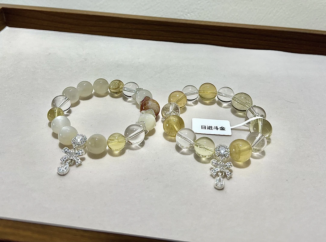 非金属仿水晶手链 【爆款】日进斗金 闺蜜款手串 设计师独家设计款
