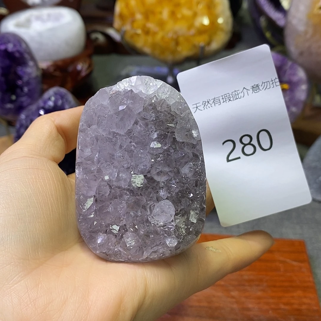 紫晶珠宝半成品未镶嵌