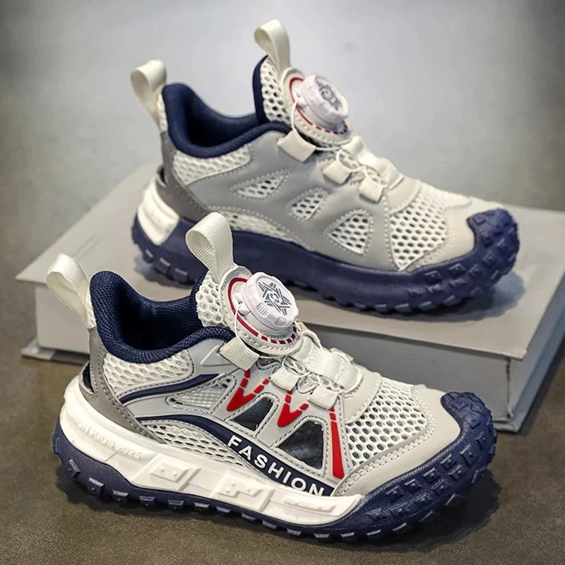 ABC 断码男童凉鞋夏季新款儿童镂空防滑运动老爹鞋男孩透气单网鞋