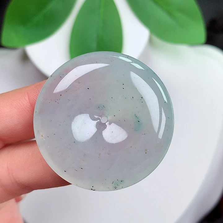 颈饰未镶嵌翡翠平安扣 36.9x6.8mm