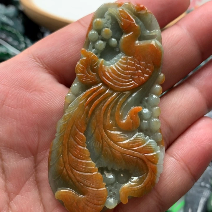 翡翠颈饰未镶嵌保真天然A货翡翠