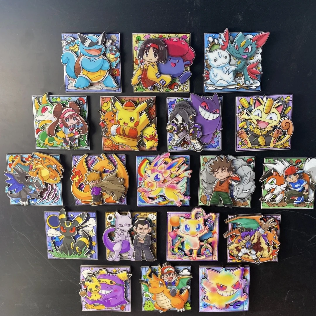 大机灵小精灵木质滴胶冰箱贴（8×8）