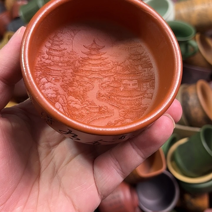 紫砂茶杯全手工紫砂主人杯