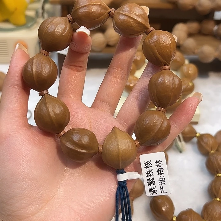 沙***驼橄榄核手串梅林铁核2126