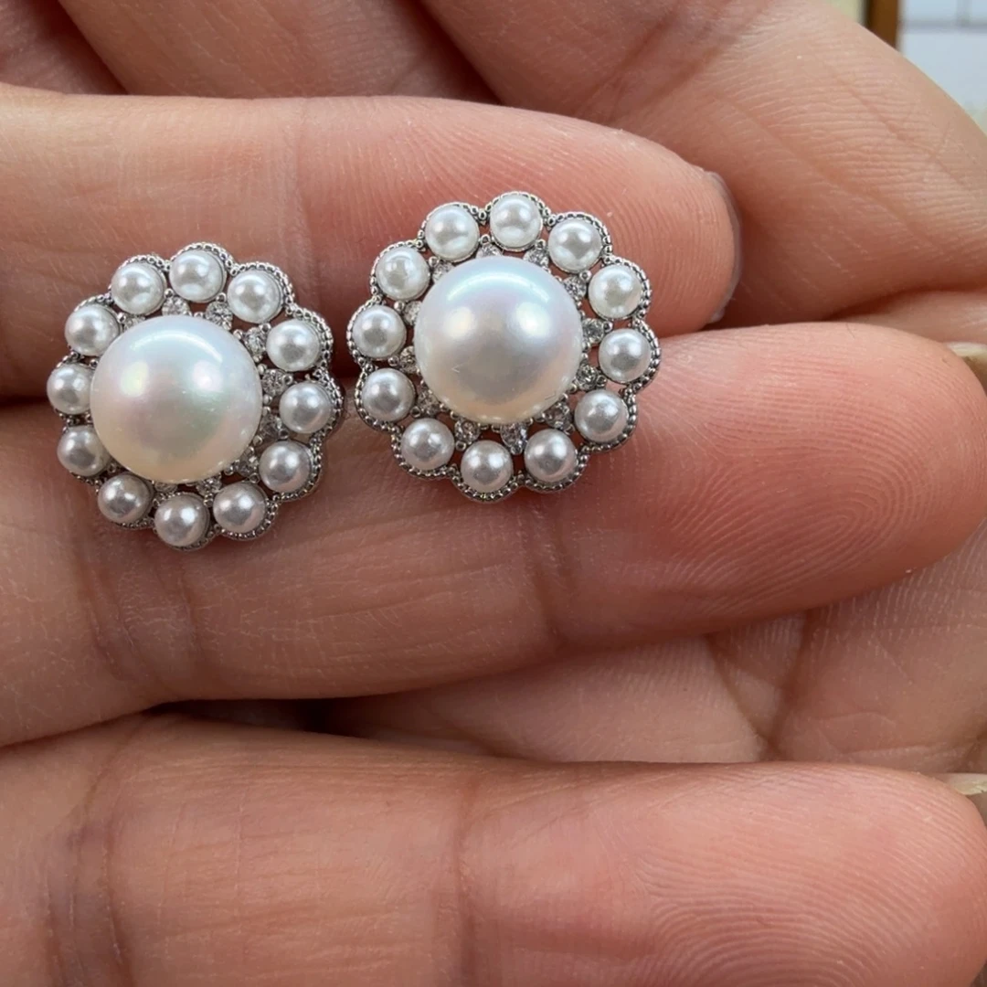 未镶嵌耳饰淡水珍珠