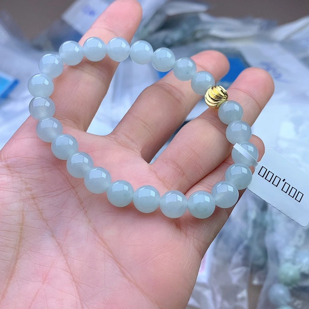 未镶嵌手串定制翡翠