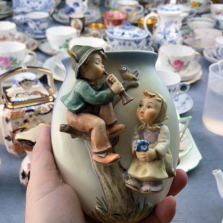 中古欧瓷瓷器小房子