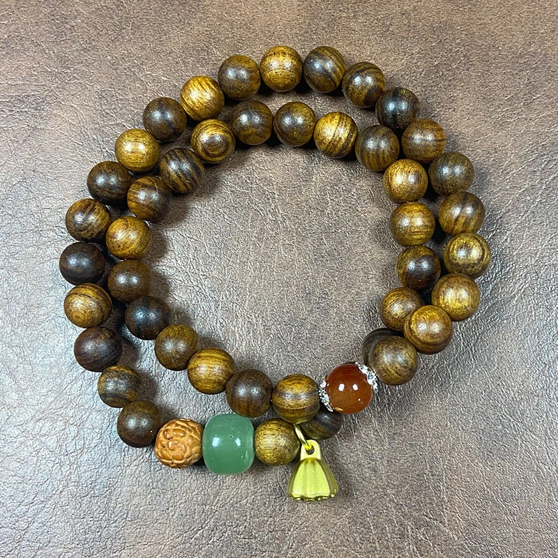 黑花梨木金刚莲蓬手串8mm双圈