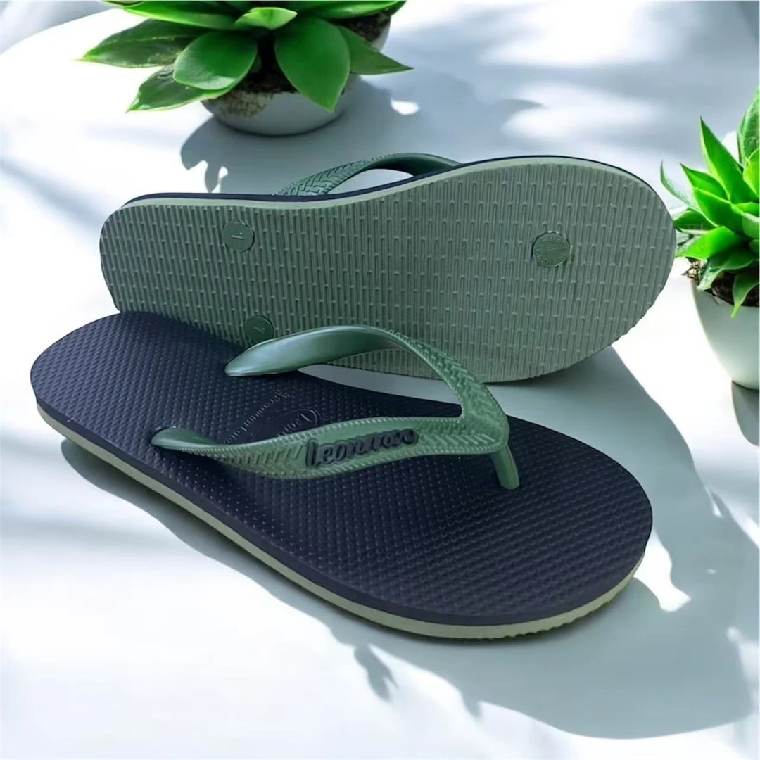泰国原装进口LEONMOO乳胶软底男士人字拖轻便防水防滑不臭脚拖鞋