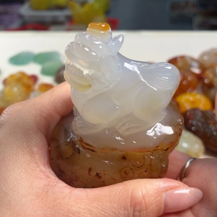 玛瑙/玉髓未镶嵌吊坠(不含链)