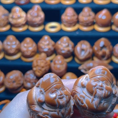 核桃手串/手链叶*橄榄核