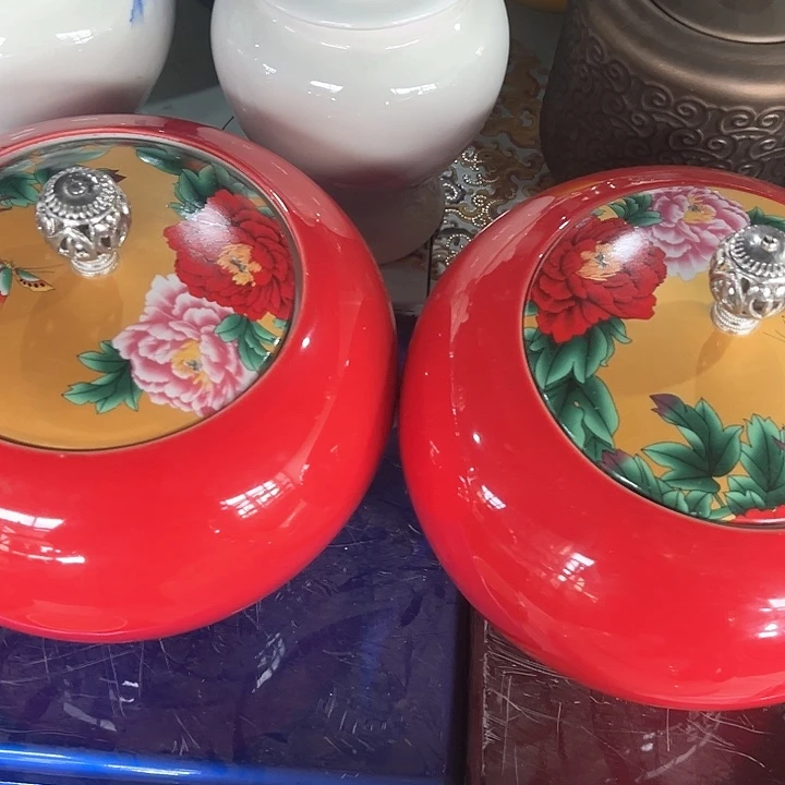 摆件三润陶瓷茶叶罐密封罐