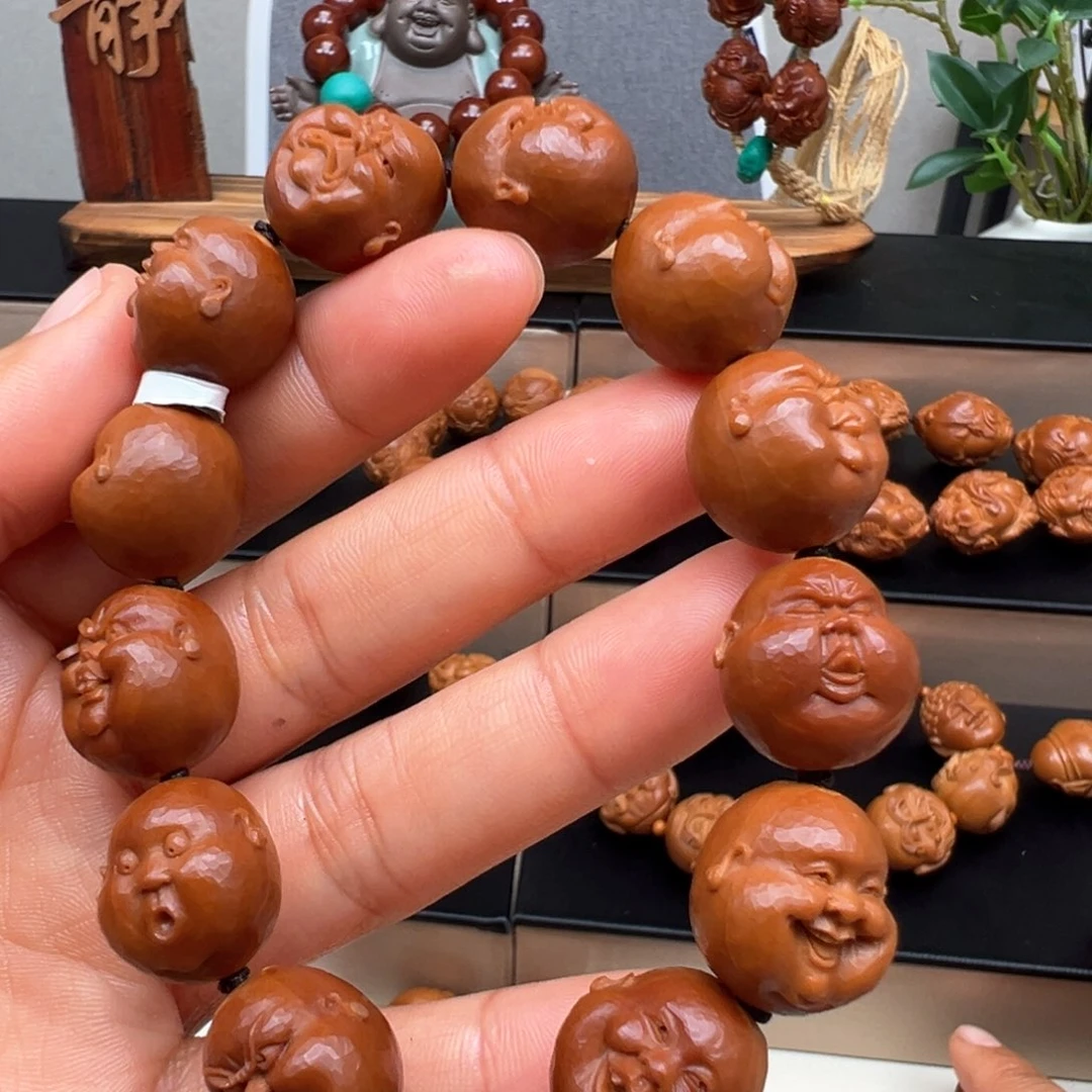 橄榄核吊坠百态手串