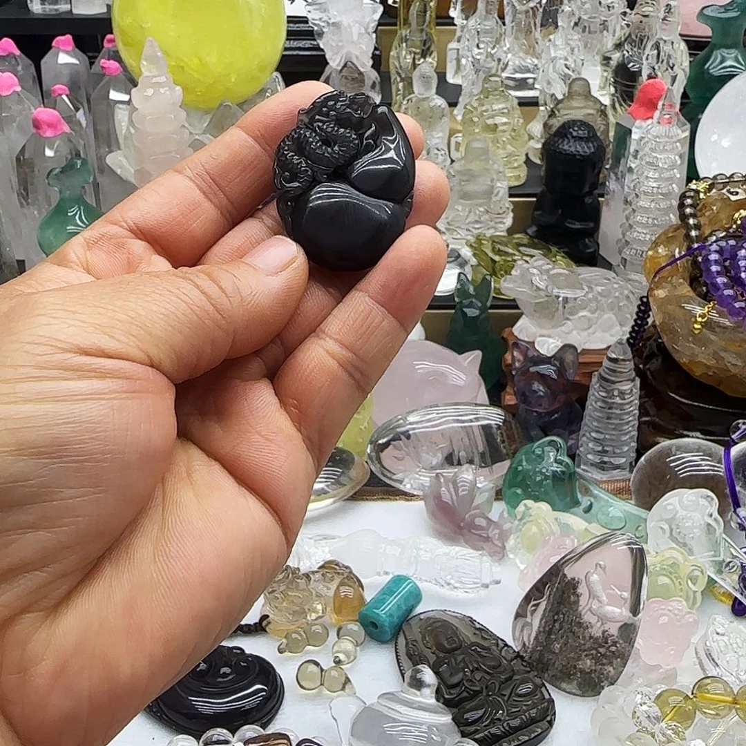 车挂水晶未镶嵌摆件