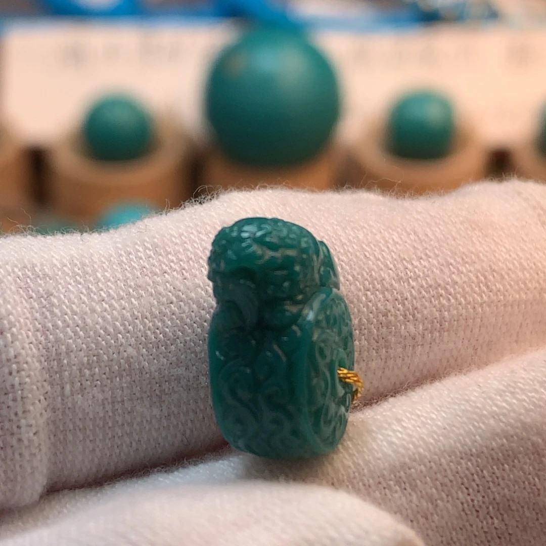 绿松石未镶嵌挂件10.7mm