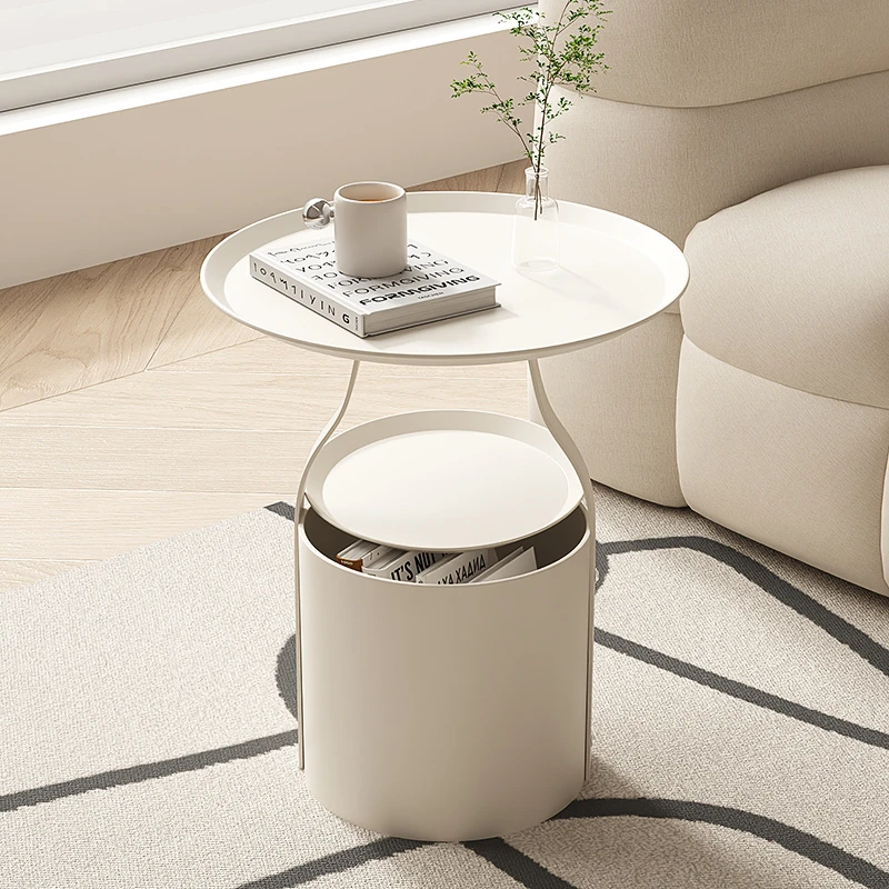 客厅沙发边几小户型可移动简约风网红小茶几带储物阳台小桌子家用