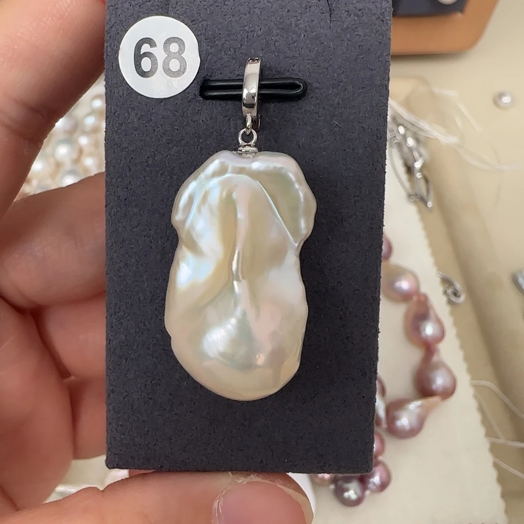 银S925镶嵌淡水珍珠颈饰