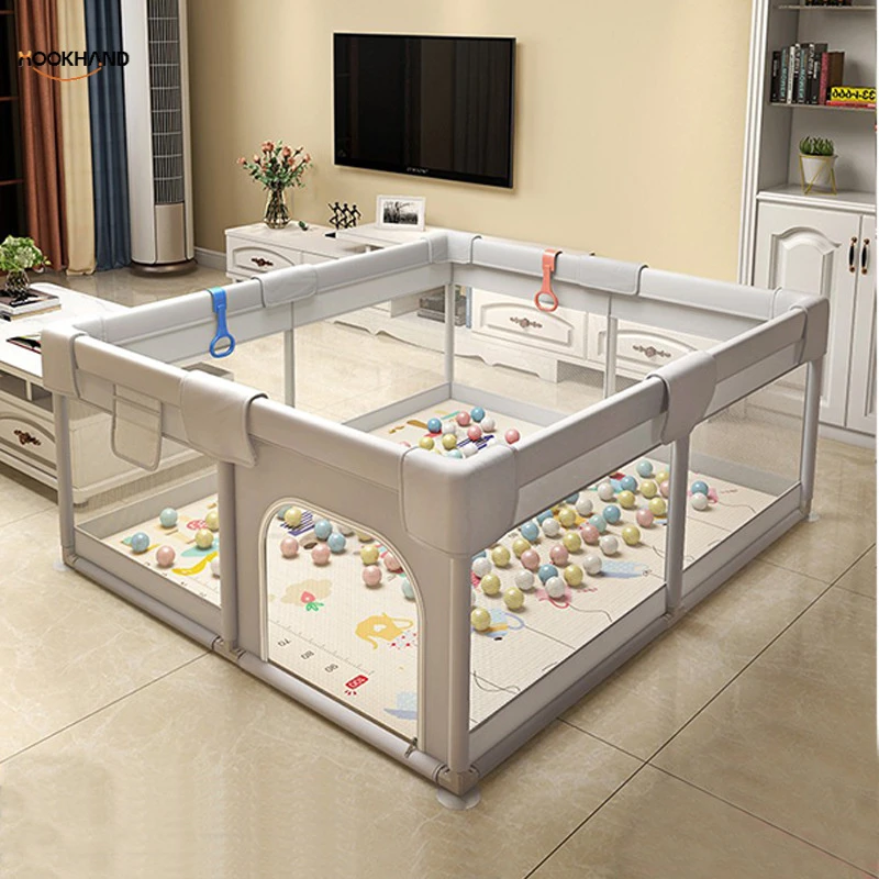 围栏游戏栏防护栏地上爬行学步栅栏宝宝室内家用儿童爬行垫婴儿