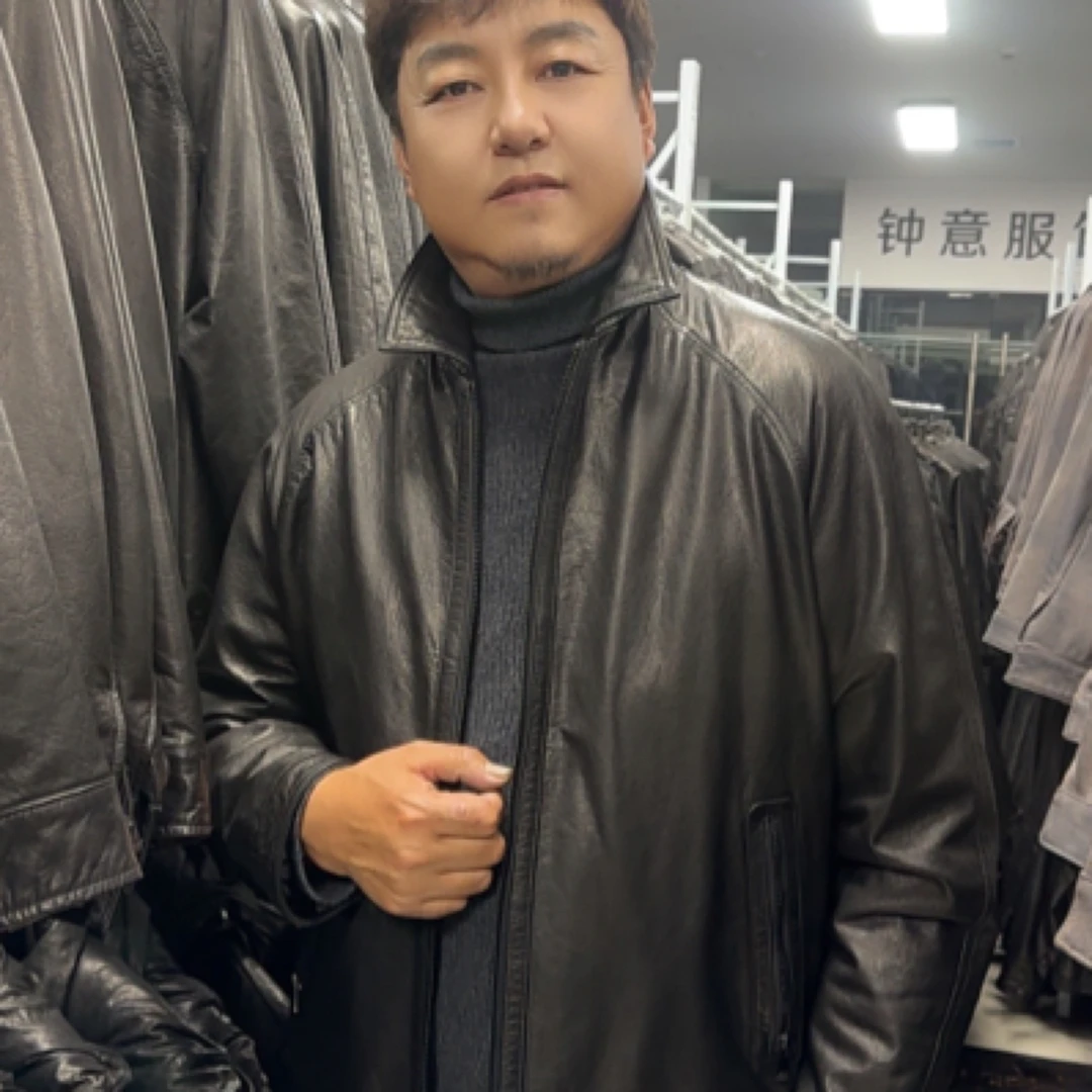 【格桑大哥】推荐的简单高级的翻领男士皮夹克