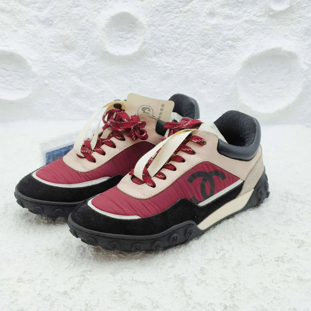 99新 Chanel/香奈儿 36.5码/红色休闲运动鞋/有盒