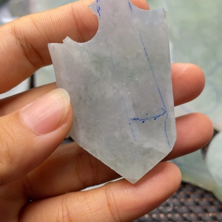 未镶嵌定制翡翠片料不退换