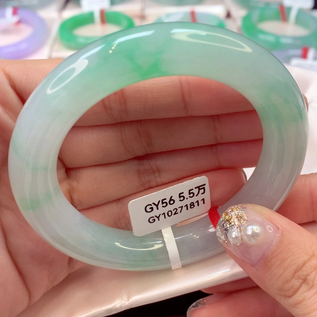 未镶嵌手镯翡翠甜甜圈35号圆条77