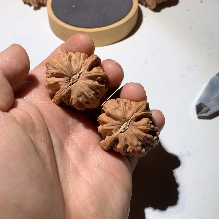 把件文玩核桃Z*白狮子