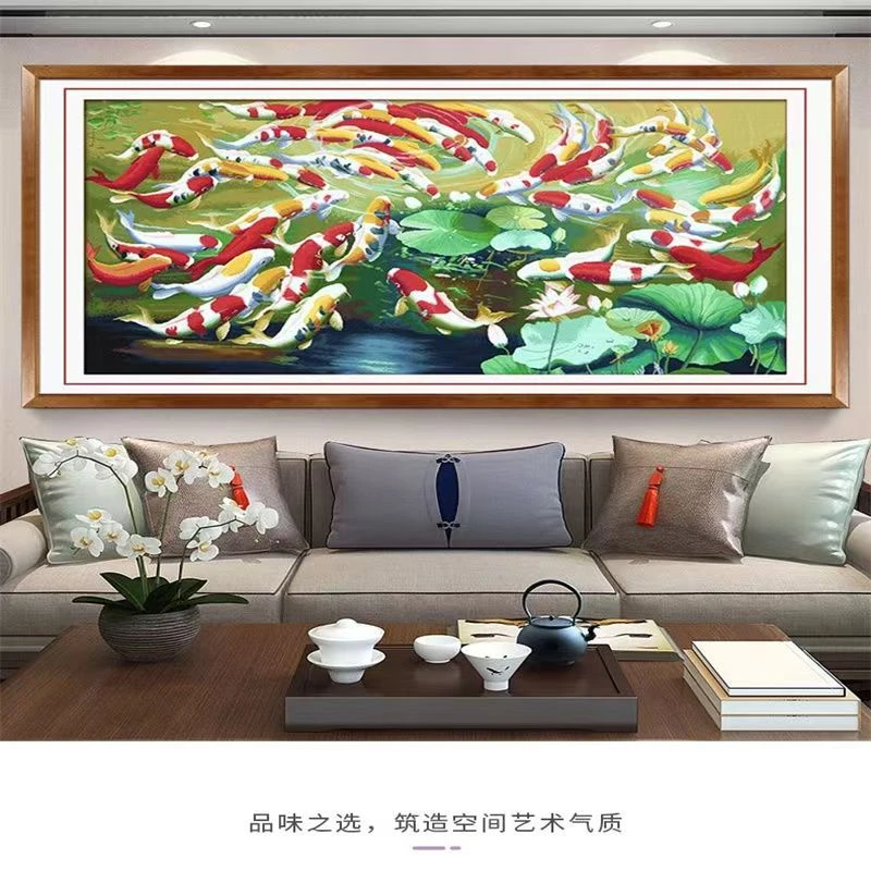 手工成品百鱼富贵图t4730