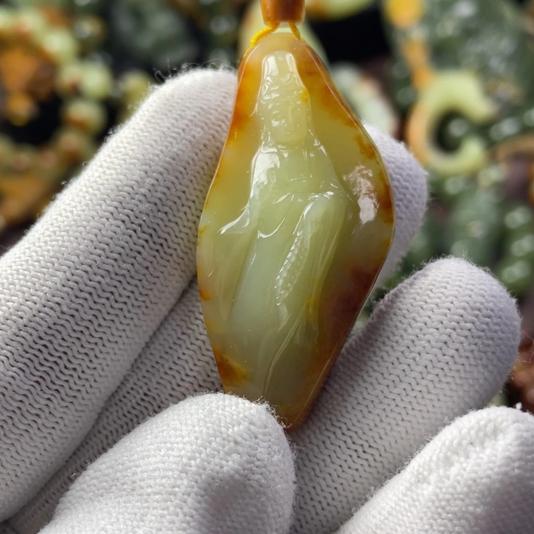 岫岩河磨玉（透闪石质玉）未镶嵌颈饰