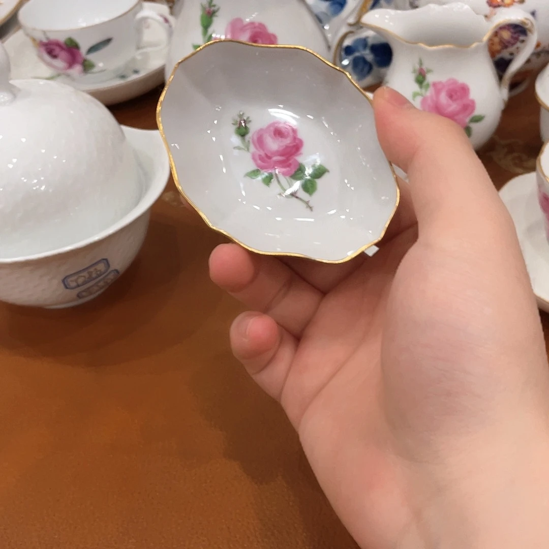 瓷片中古二等红玫瑰