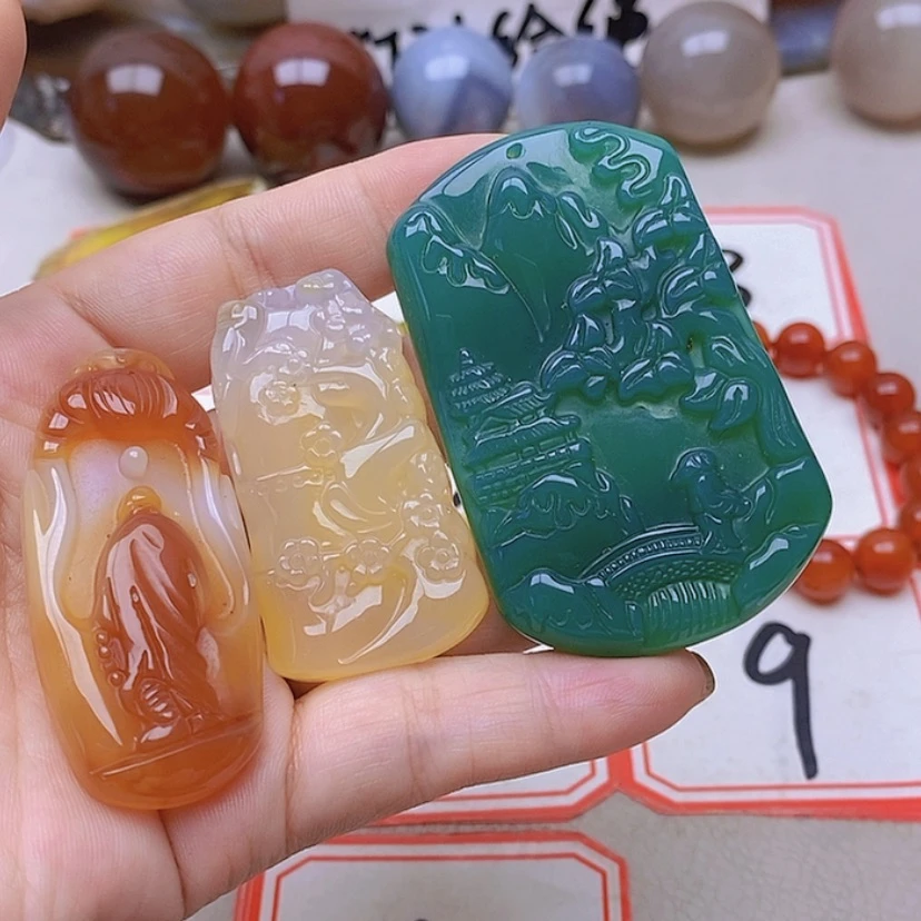 【闪购商品】玛瑙/玉髓未镶嵌珠宝半成品巴****）