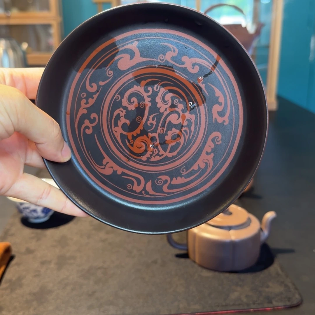 紫砂茶盘朱泥壶承