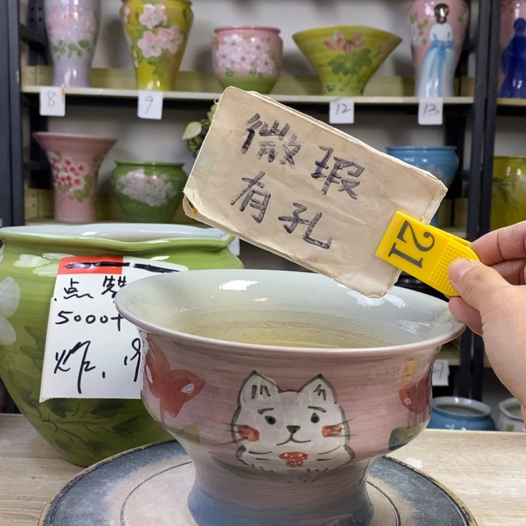 景德镇手工手绘陶瓷花盆