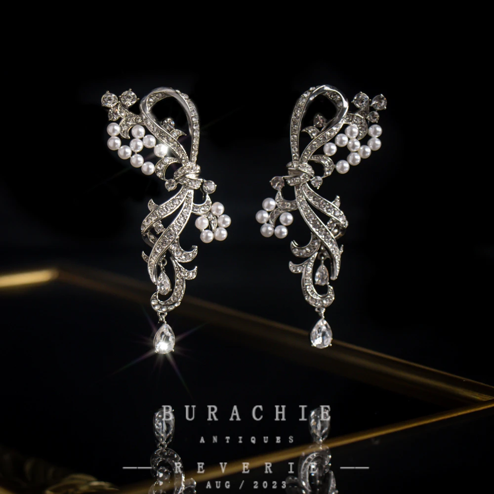 铜合金仿珍珠耳饰 【1921】周年珍藏英｜经典原标克拉款CrownFrett