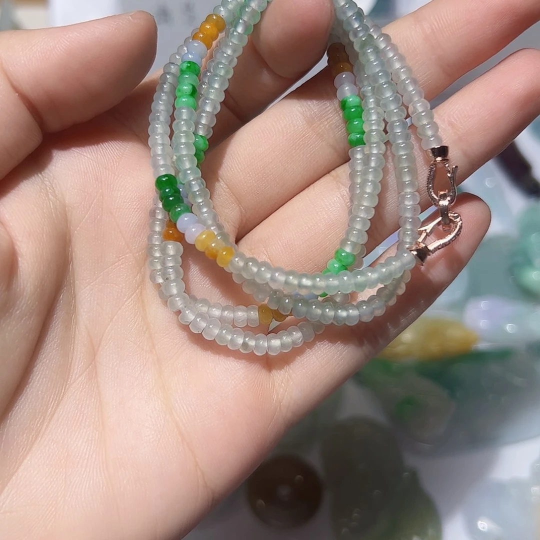 翡翠未镶嵌颈饰天然A货翡翠