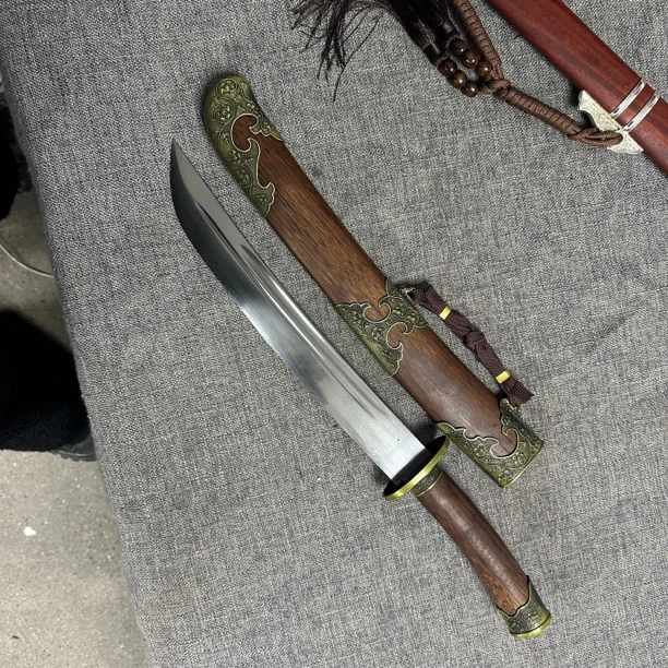 唐横刀龙泉昊天宝剑一体刀剑绣春刀锰钢唐剑刀具防身冷兵器未开刃