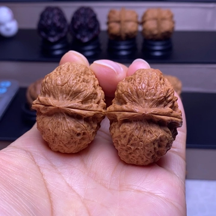 文玩核桃把件卧龙元宝蟾24