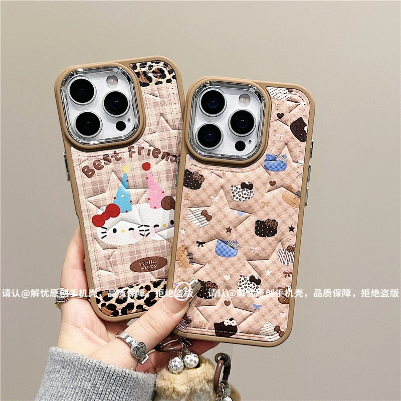 电镀镜框五星鼓包适用苹果17/iPhone/华为pura80手机壳新款防摔潮