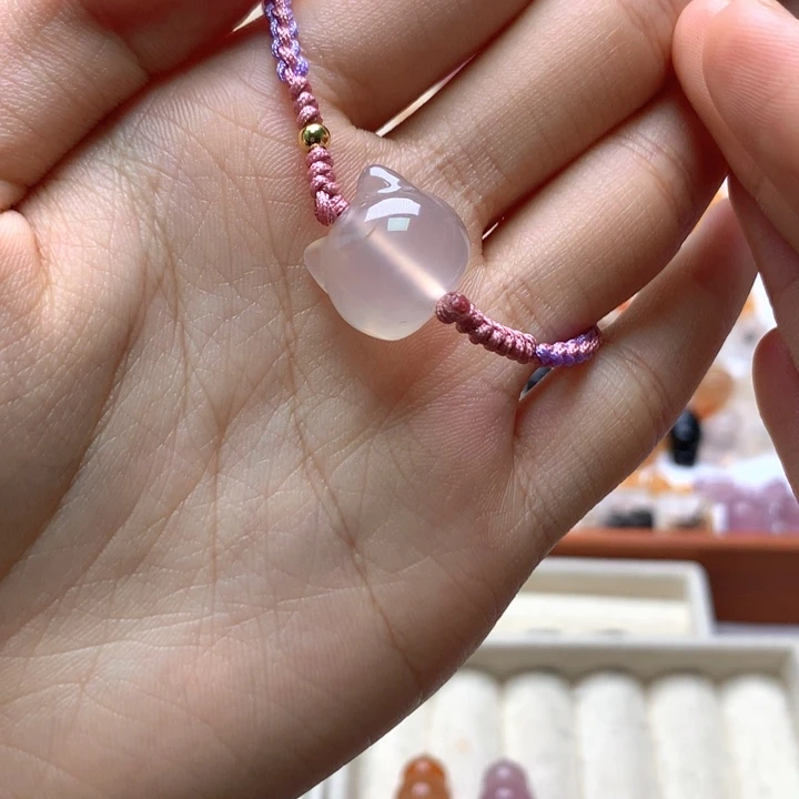 玛瑙/玉髓未镶嵌玛瑙猫头手绳