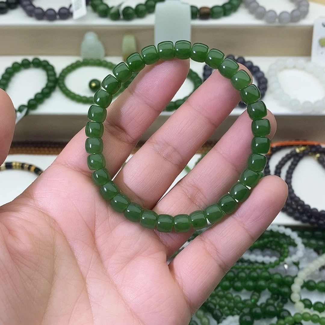 和田玉未镶嵌手链