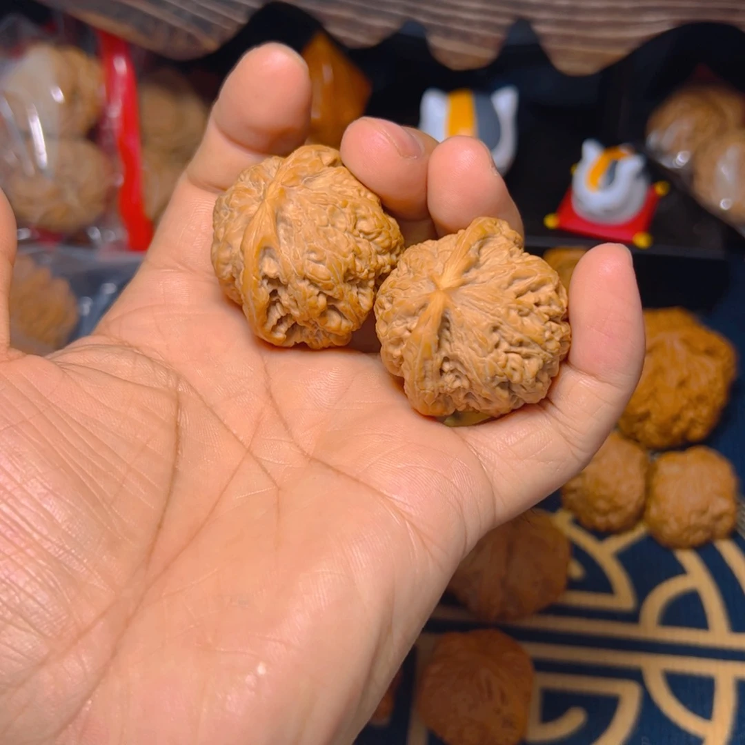 文玩核桃把件粗筋38微修