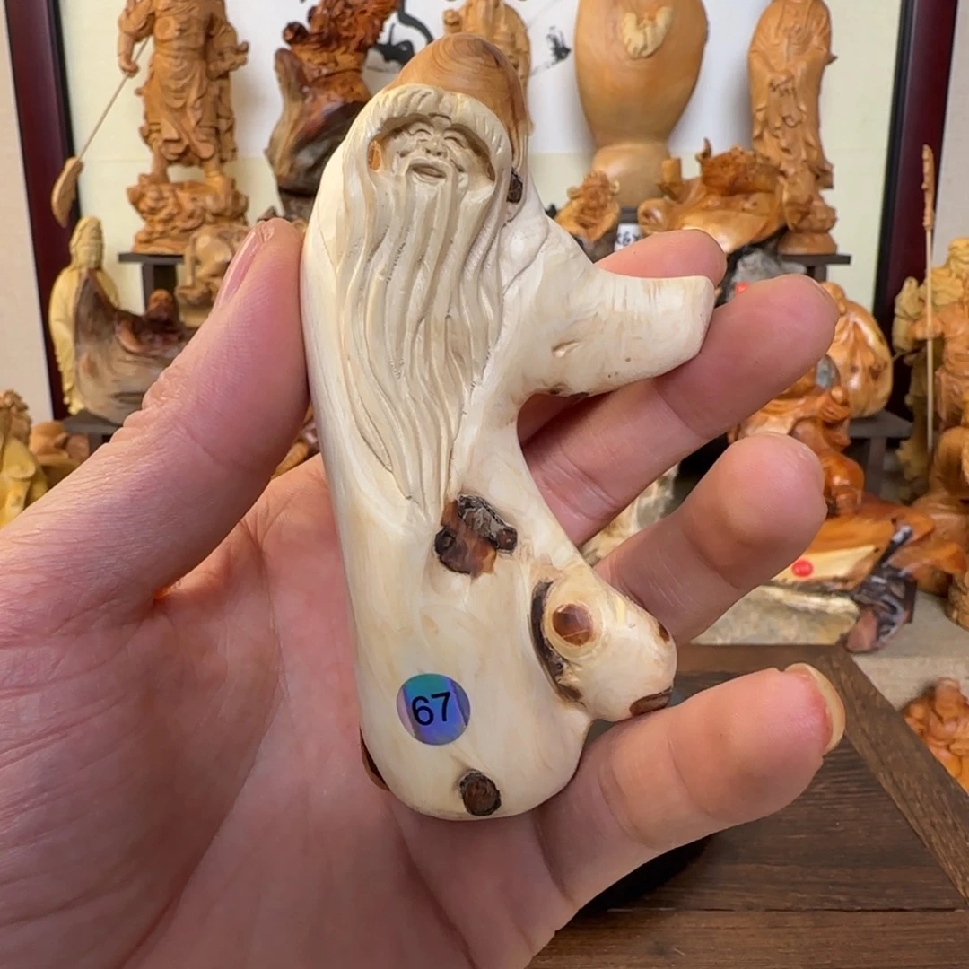 崖柏小木匠艺雕一物一拍