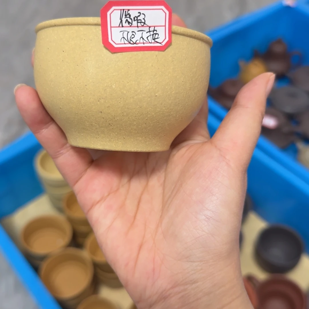 紫砂茶壶黄龙山原矿本绿