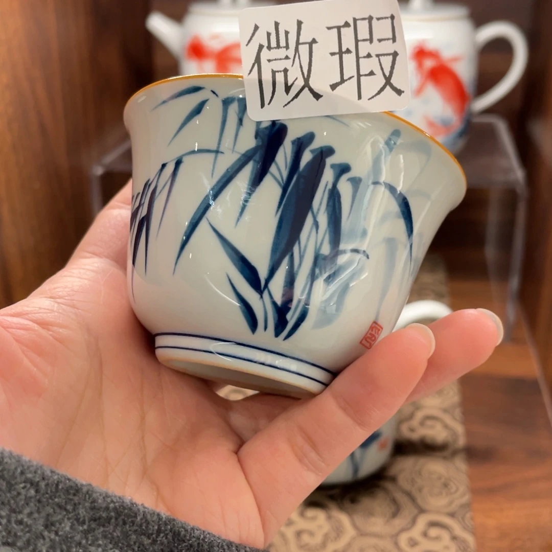 有瑕釉下彩纯手绘