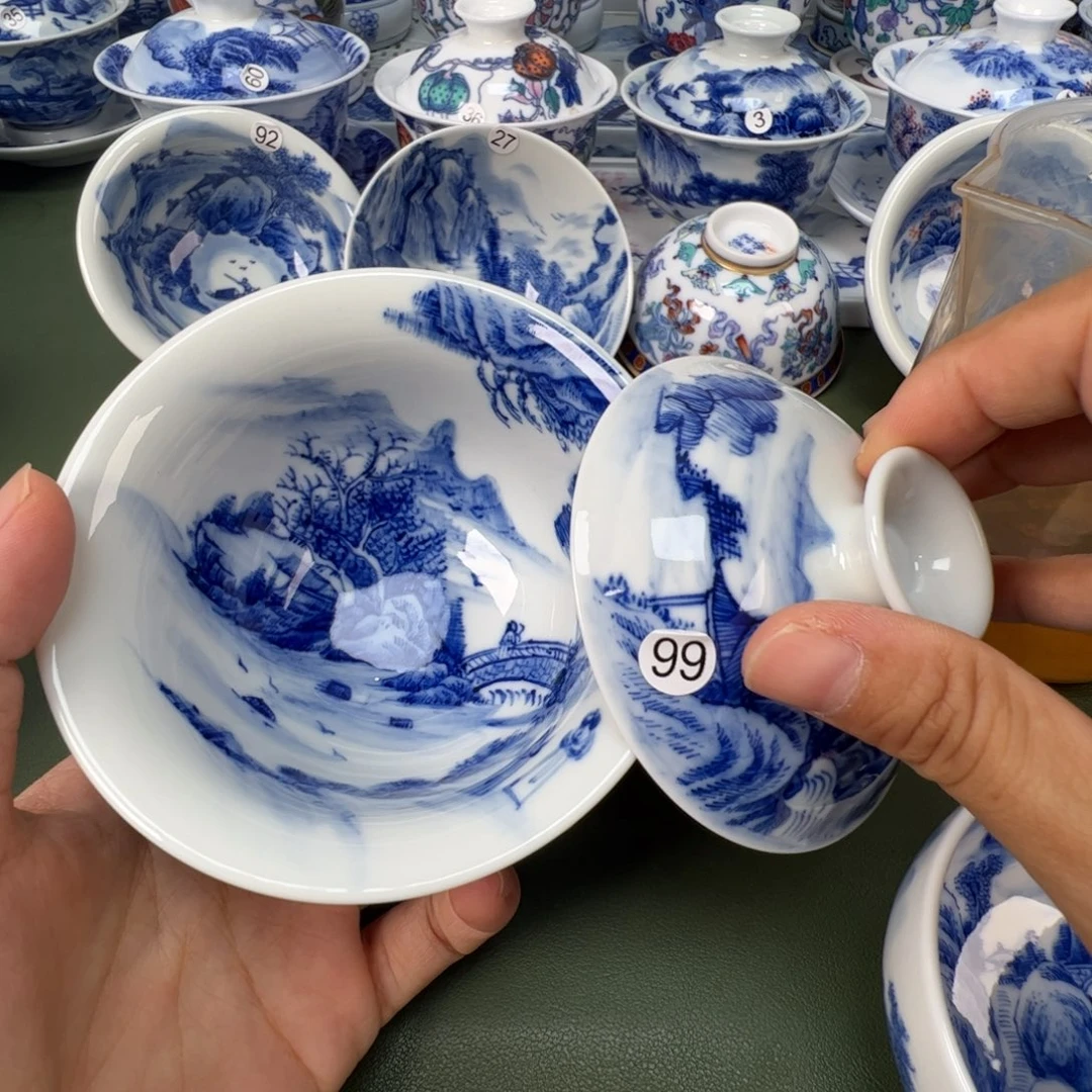 景德镇纯手工纯手绘茶具木木99