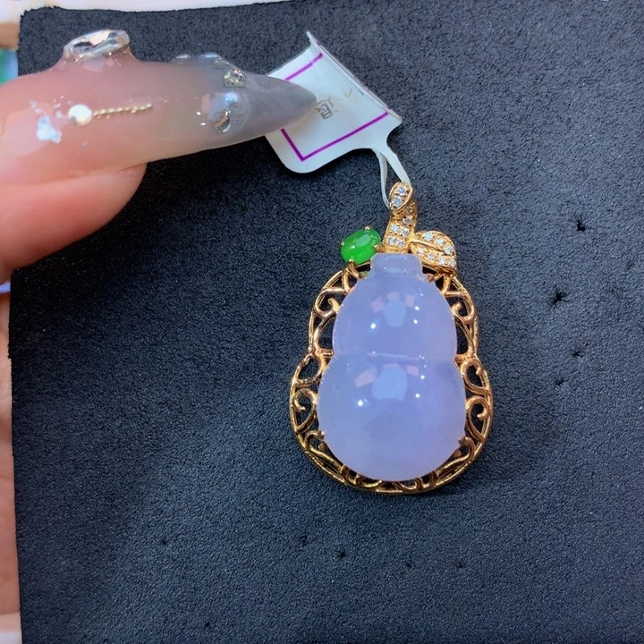 18K金镶嵌手链翡翠翡翠