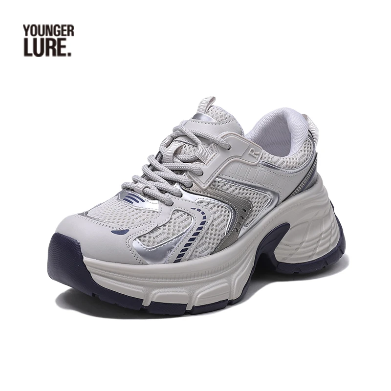 【多多专属】春季新款网红韩版老爹鞋时尚百搭透气厚底休闲运动鞋